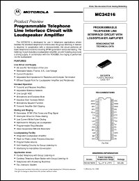 Click here to download MC34216DW Datasheet