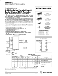 Click here to download MC74HC165ADT Datasheet