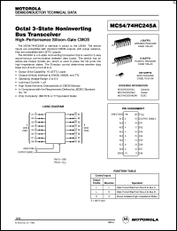 Click here to download MC54HC245AJ Datasheet