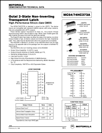 Click here to download MC74HC373ADT Datasheet