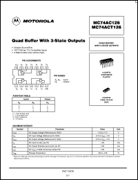 Click here to download MC74AC126D Datasheet