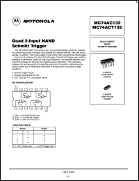 Click here to download MC74AC132D Datasheet