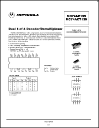 Click here to download MC74ACT139D Datasheet