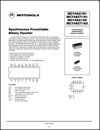 Click here to download MC74AC161 Datasheet