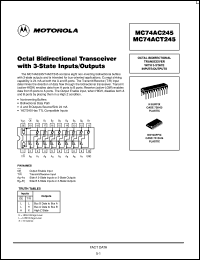 Click here to download MC74ACT245N Datasheet