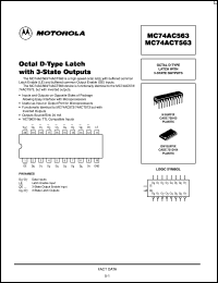 Click here to download MC74AC563DW Datasheet