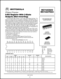 Click here to download MC74AC823DW Datasheet