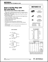 Click here to download MC74HC112DT Datasheet