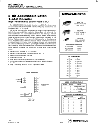 Click here to download MC54HC259J Datasheet