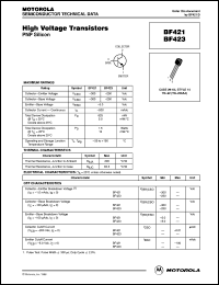 Click here to download BF421 Datasheet