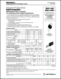 Click here to download BUL146F Datasheet