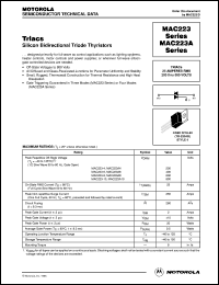 Click here to download MAC223A6 Datasheet