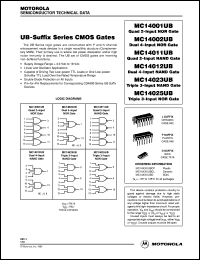 Click here to download MC14023UBCP Datasheet