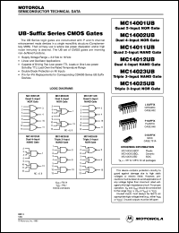 Click here to download MC14002UBCP Datasheet