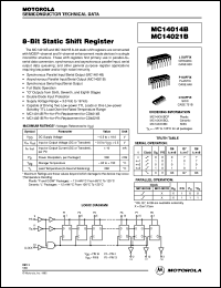 Click here to download MC14014BCP Datasheet