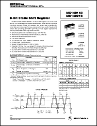 Click here to download MC14014 Datasheet