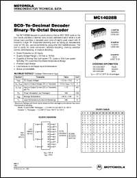 Click here to download MC14028BCP Datasheet