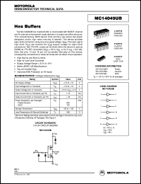 Click here to download MC14050UBCP Datasheet