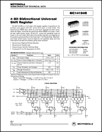 Click here to download MC14194BCL Datasheet