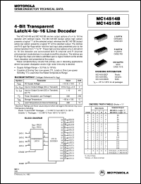 Click here to download MC14515BCL Datasheet