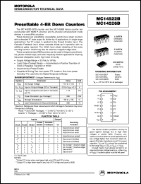Click here to download MC14526BCL Datasheet