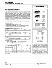 Click here to download MC14561BCP Datasheet