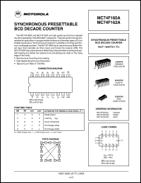 Click here to download MC74F160AD Datasheet