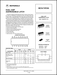 Click here to download MC74F256D Datasheet