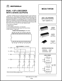 Click here to download MC74F539DW Datasheet