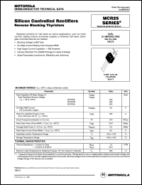 Click here to download MCR25 Datasheet