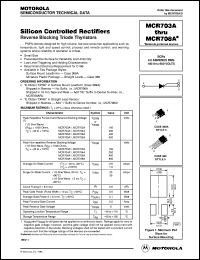 Click here to download MCR703A1 Datasheet