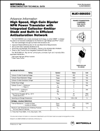 Click here to download MJE18002D2 Datasheet