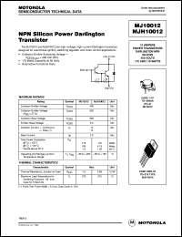 Click here to download MJ10012 Datasheet