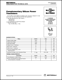 Click here to download MJ15002 Datasheet