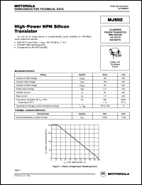 Click here to download MJ802 Datasheet