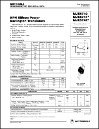 Click here to download MJE5741 Datasheet