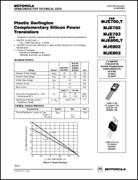 Click here to download MJE700T Datasheet