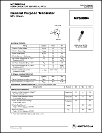 Click here to download MPS3904 Datasheet