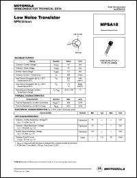 Click here to download MPSA18 Datasheet