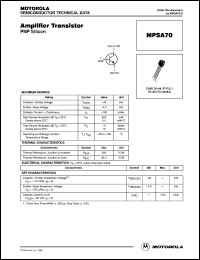 Click here to download MPSA70 Datasheet