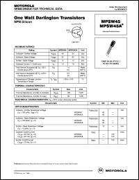 Click here to download MPSW45 Datasheet