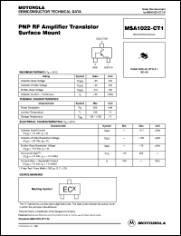 Click here to download MSA1022-CT1 Datasheet