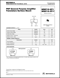 Click here to download MSB710-RT1 Datasheet
