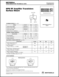 Click here to download MSC2285-BT1 Datasheet