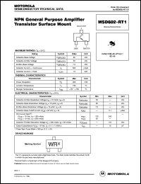 Click here to download MSD602-RT1 Datasheet