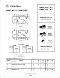 Click here to download SN74LS125AN Datasheet