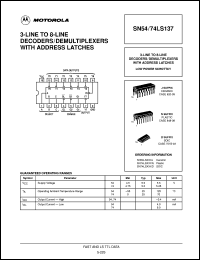 Click here to download SN74LS137D Datasheet