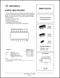 Click here to download SN54LS151J Datasheet