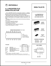 Click here to download SN74LS170D Datasheet