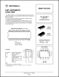 Click here to download SN74LS181N Datasheet